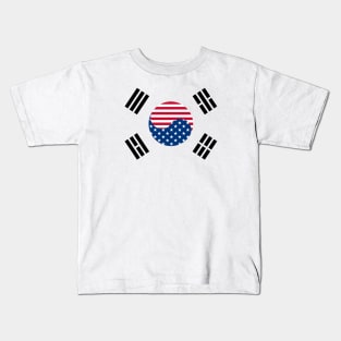 Korean American Flag Kids T-Shirt